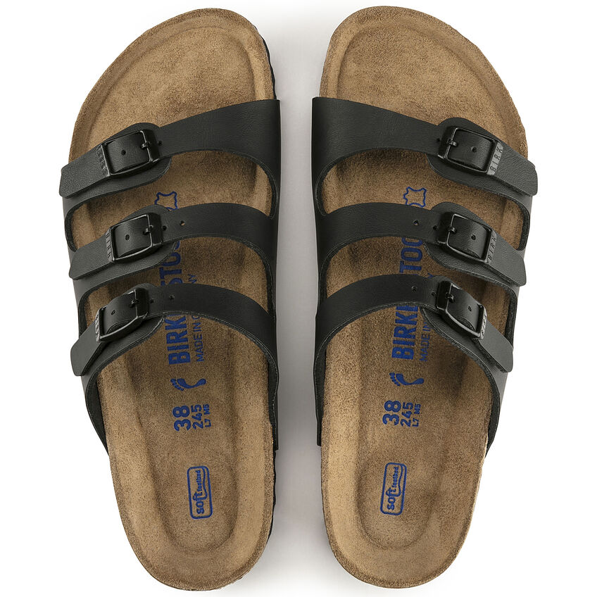 Birkenstock - Florida Soft - Black Birko-Flor