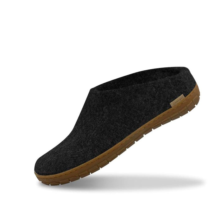 Glerups - Slip On With Rubber Sole - Charcoal Wool