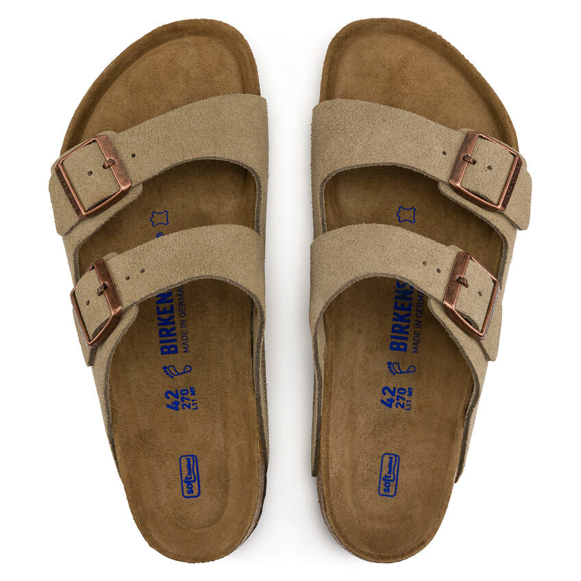 Birkenstock - Arizona Soft - Taupe Suede Leather