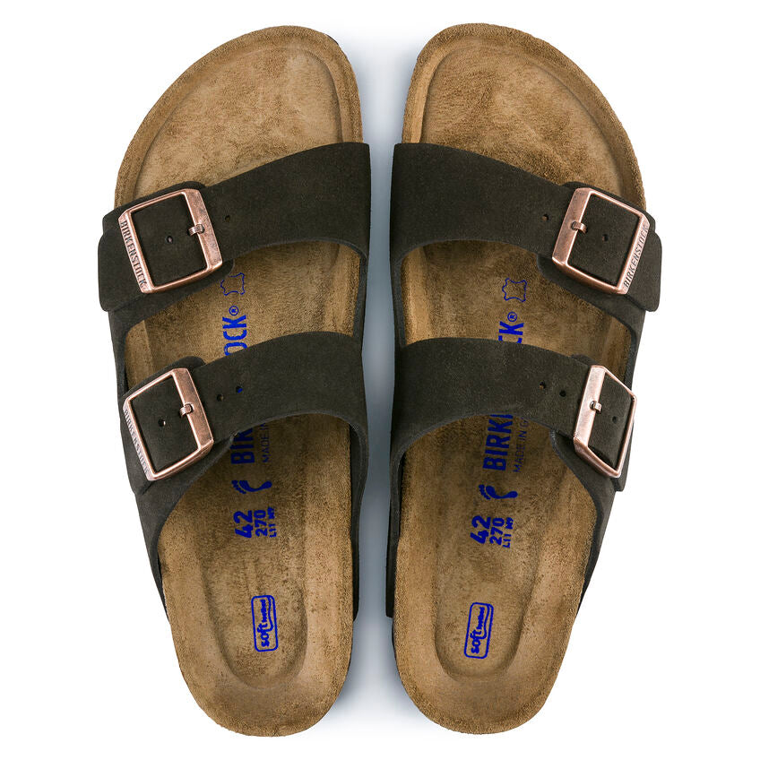 Birkenstock - Arizona Soft - Mocha Suede Leather