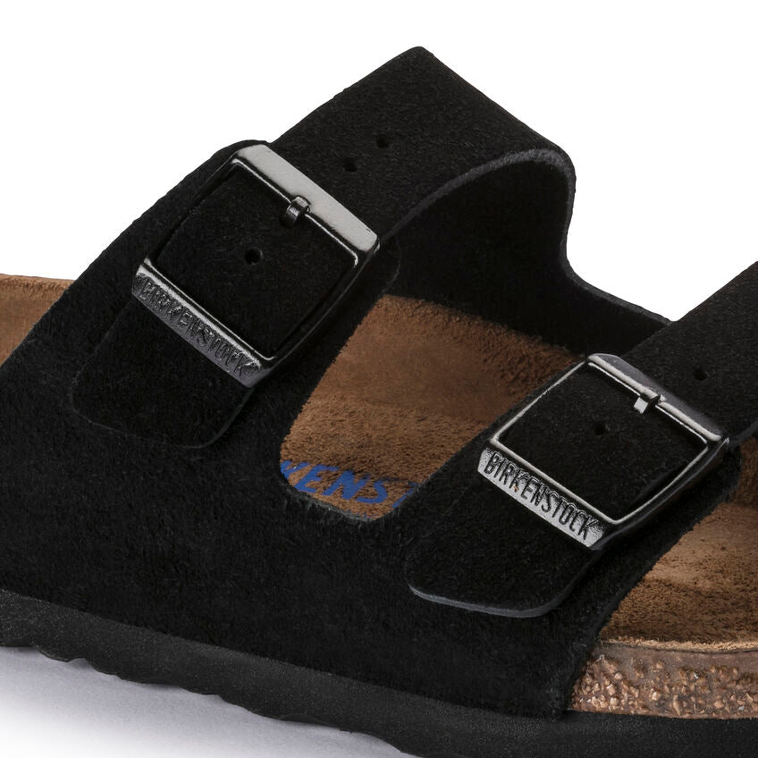 Birkenstock - Arizona Soft - Black Suede Leather