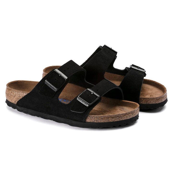 Birkenstock - Arizona Soft - Black Suede Leather