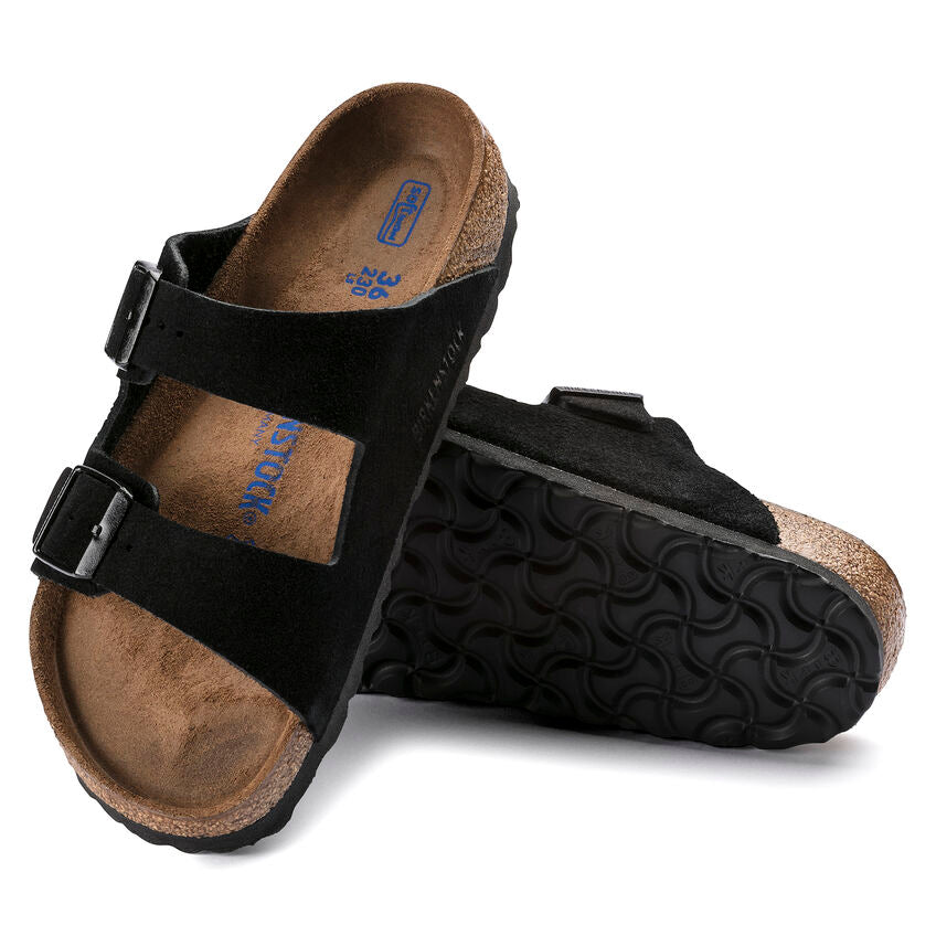 Birkenstock - Arizona Soft - Black Suede Leather