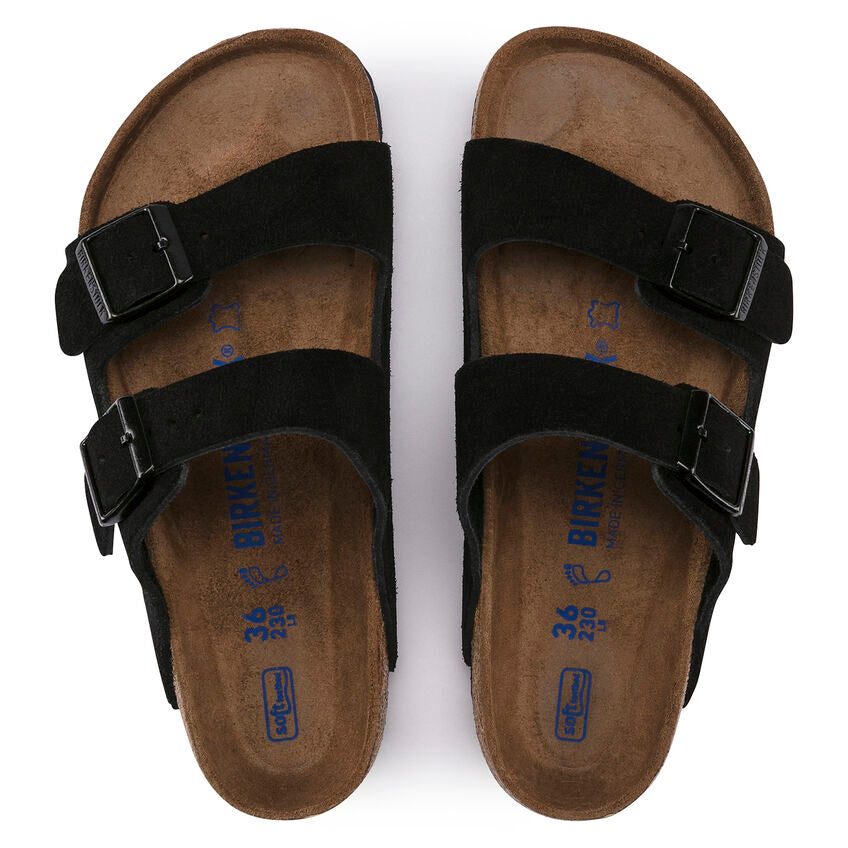 Birkenstock - Arizona Soft - Black Suede Leather