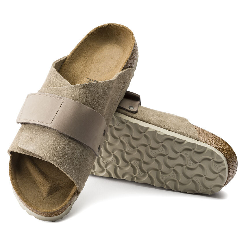 Birkenstock - Kyoto - Taupe Suede Leather