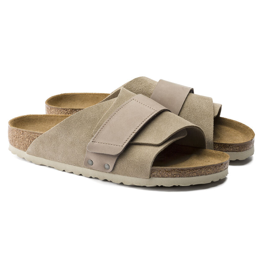 Birkenstock - Kyoto - Taupe Suede Leather