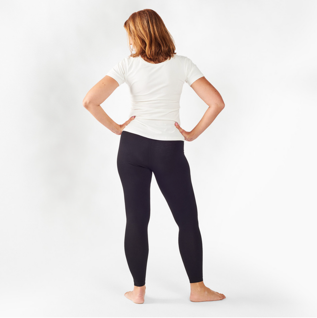 Maggie's Organics - Base Layer Leggings - Black Organic Cotton