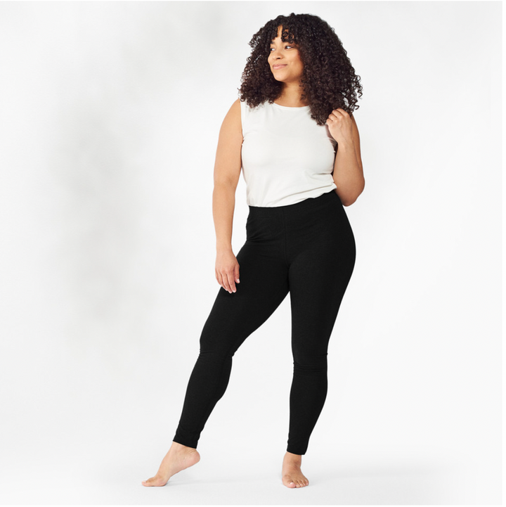 Maggie's Organics - Base Layer Leggings - Black Organic Cotton