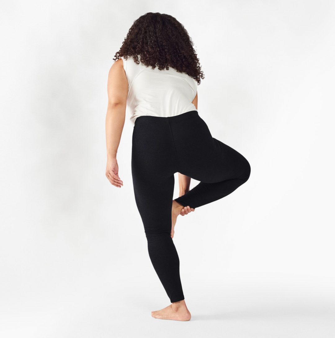 Maggie's Organics - Base Layer Leggings - Black Organic Cotton