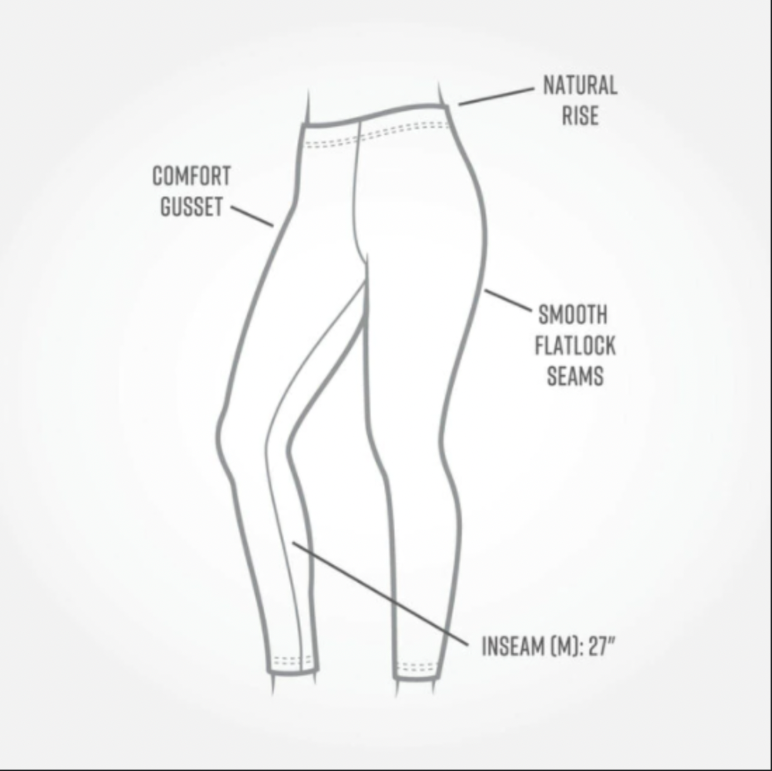 Maggie's Organics - Women's Cotton Base Layer Leggings - Black