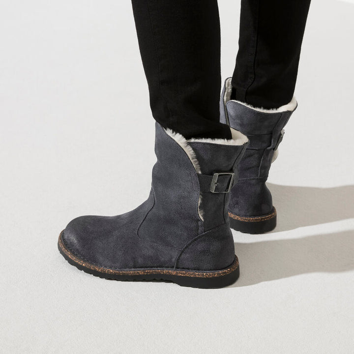 Birkenstock - Uppsala Shearling - Graphite Suede Leather