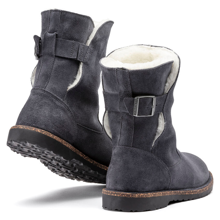 Birkenstock - Uppsala Shearling - Graphite Suede Leather