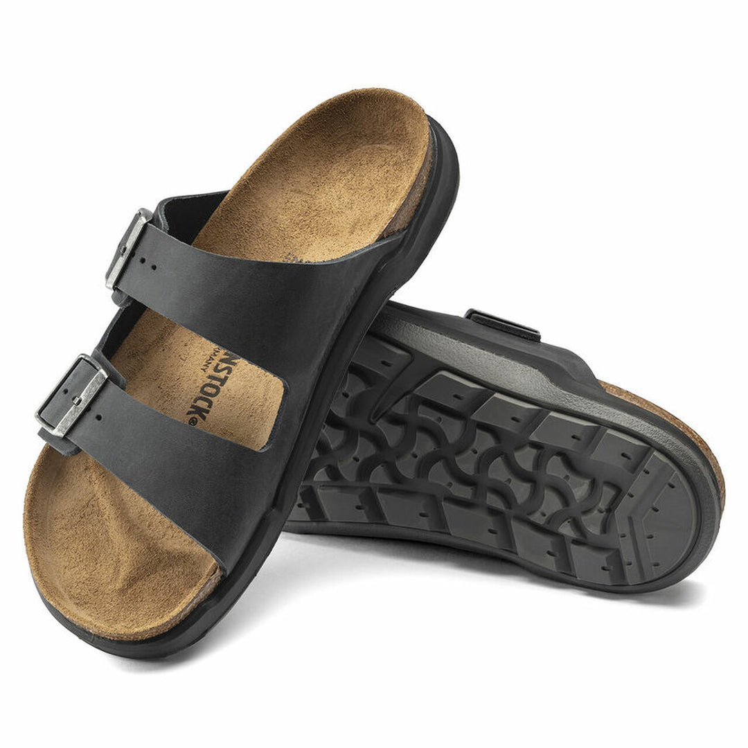 Birkenstock - Arizona Rugged - Faded Black Oiled Leather